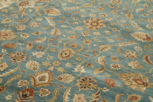 Tebriz Bej Klasik Pamuk Yün El Dokuma Halısı 364x546 Agacan