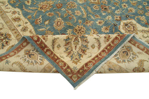 Tebriz Bej Klasik Pamuk Yün El Dokuma Halısı 364x546 Agacan