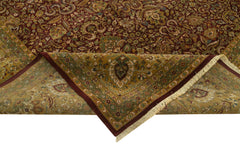 Tebriz Kırmızı Klasik Pamuk Yün El Dokuma Halısı 373x463 Agacan