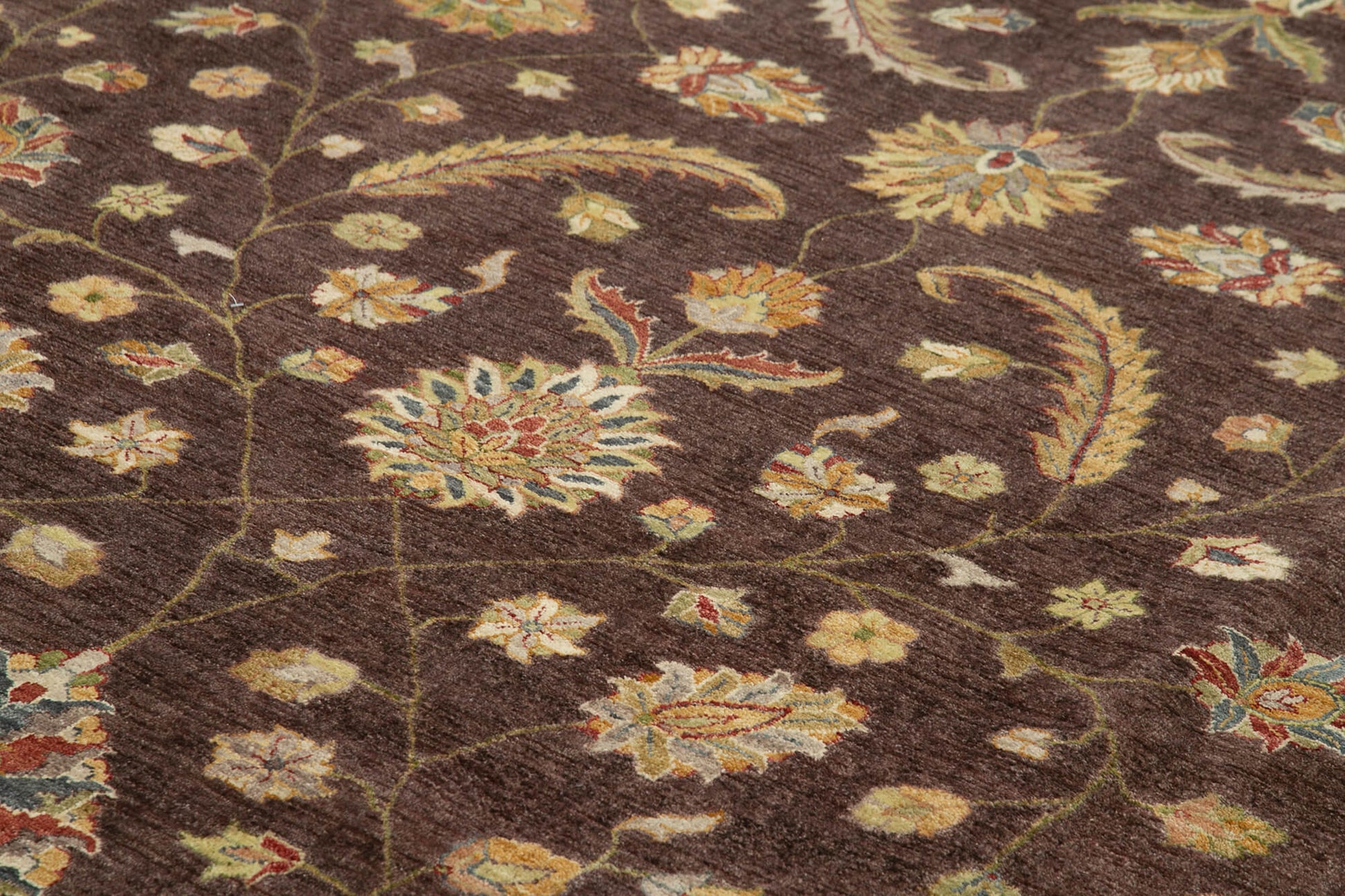 Tebriz Bej Klasik Pamuk Yün El Dokuma Halısı 360x547 Agacan