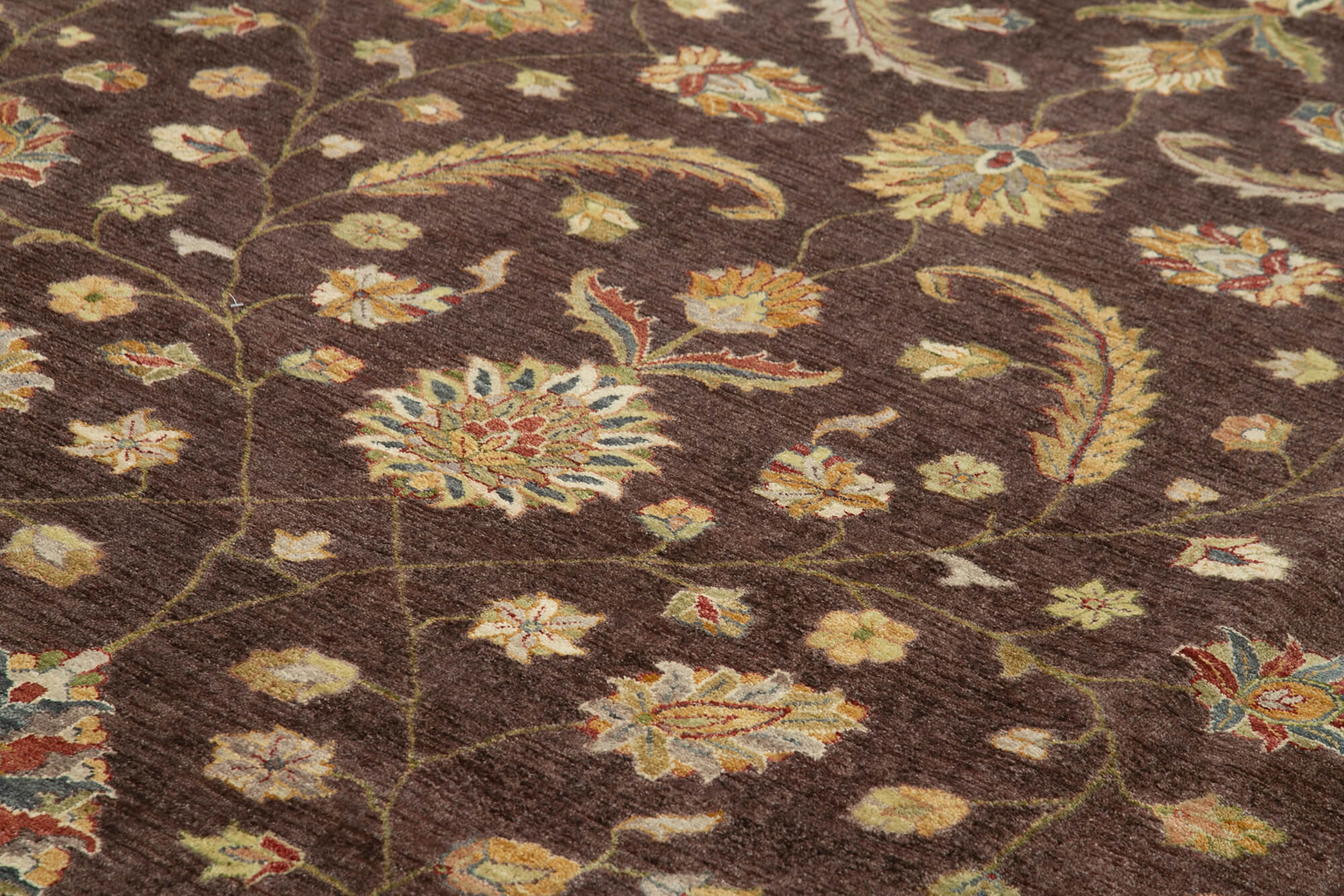 Tebriz Bej Klasik Pamuk Yün El Dokuma Halısı 360x547 Agacan