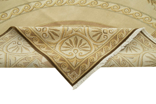 Tebriz Bej Klasik Pamuk Yün El Dokuma Halısı 364x466 Agacan