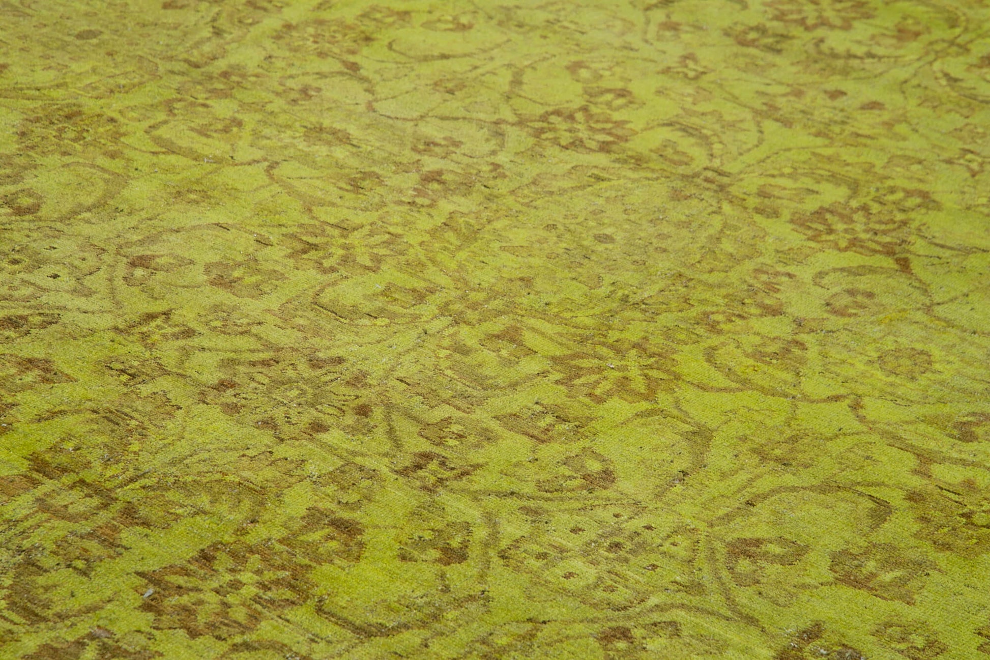 Tebriz Sarı Klasik Pamuk Yün El Dokuma Halısı 415x564 Agacan