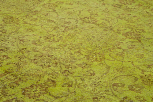 Tebriz Sarı Klasik Pamuk Yün El Dokuma Halısı 415x564 Agacan