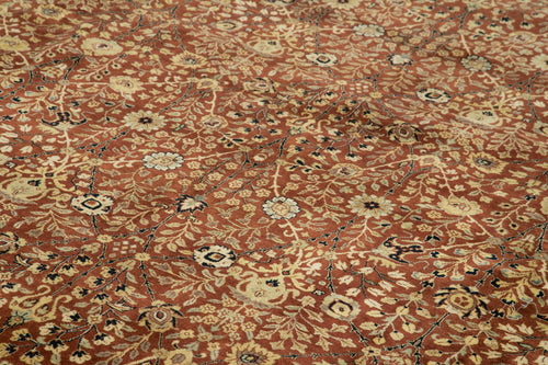 Tebriz Bej Klasik Pamuk Yün El Dokuma Halısı 360x545 Agacan