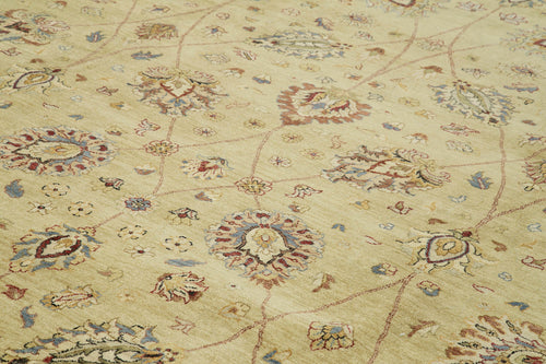 Tebriz Bej Klasik Pamuk Yün El Dokuma Halısı 362x548 Agacan