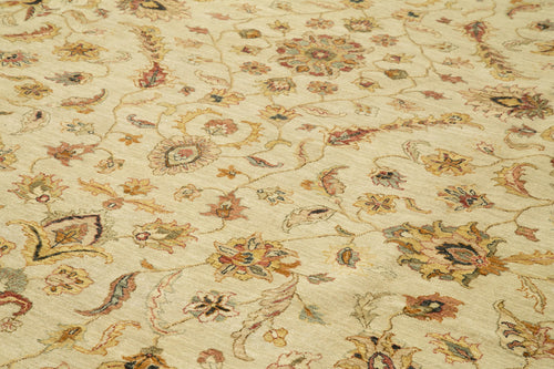 Tebriz Bej Klasik Pamuk Yün El Dokuma Halısı 363x545 Agacan