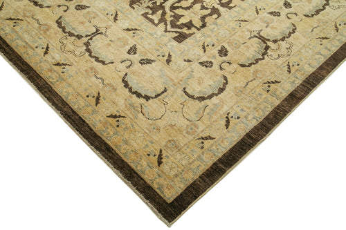 Tebriz Bej Klasik Pamuk Yün El Dokuma Halısı 405x554 Agacan