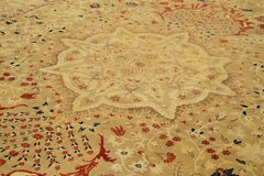 Tebriz Bej Klasik Pamuk Yün El Dokuma Halısı 330x525 Agacan