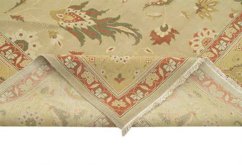 Tebriz Bej Klasik Pamuk Yün El Dokuma Halısı 358x495 Agacan