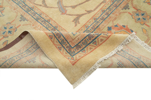 Tebriz Bej Klasik Pamuk Yün El Dokuma Halısı 405x597 Agacan