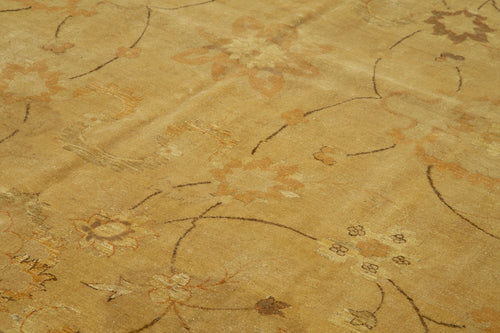 Tebriz Turuncu Klasik Pamuk Yün El Dokuma Halısı 312x469 Agacan