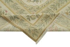 Tebriz Bej Klasik Pamuk Yün El Dokuma Halısı 365x450 Agacan