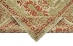 Tebriz Bej Klasik Pamuk Yün El Dokuma Halısı 372x485 Agacan