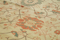 Tebriz Bej Klasik Pamuk Yün El Dokuma Halısı 365x548 Agacan