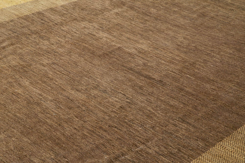 Tebriz Kahverengi Klasik Pamuk Yün El Dokuma Halısı 380x520 Agacan