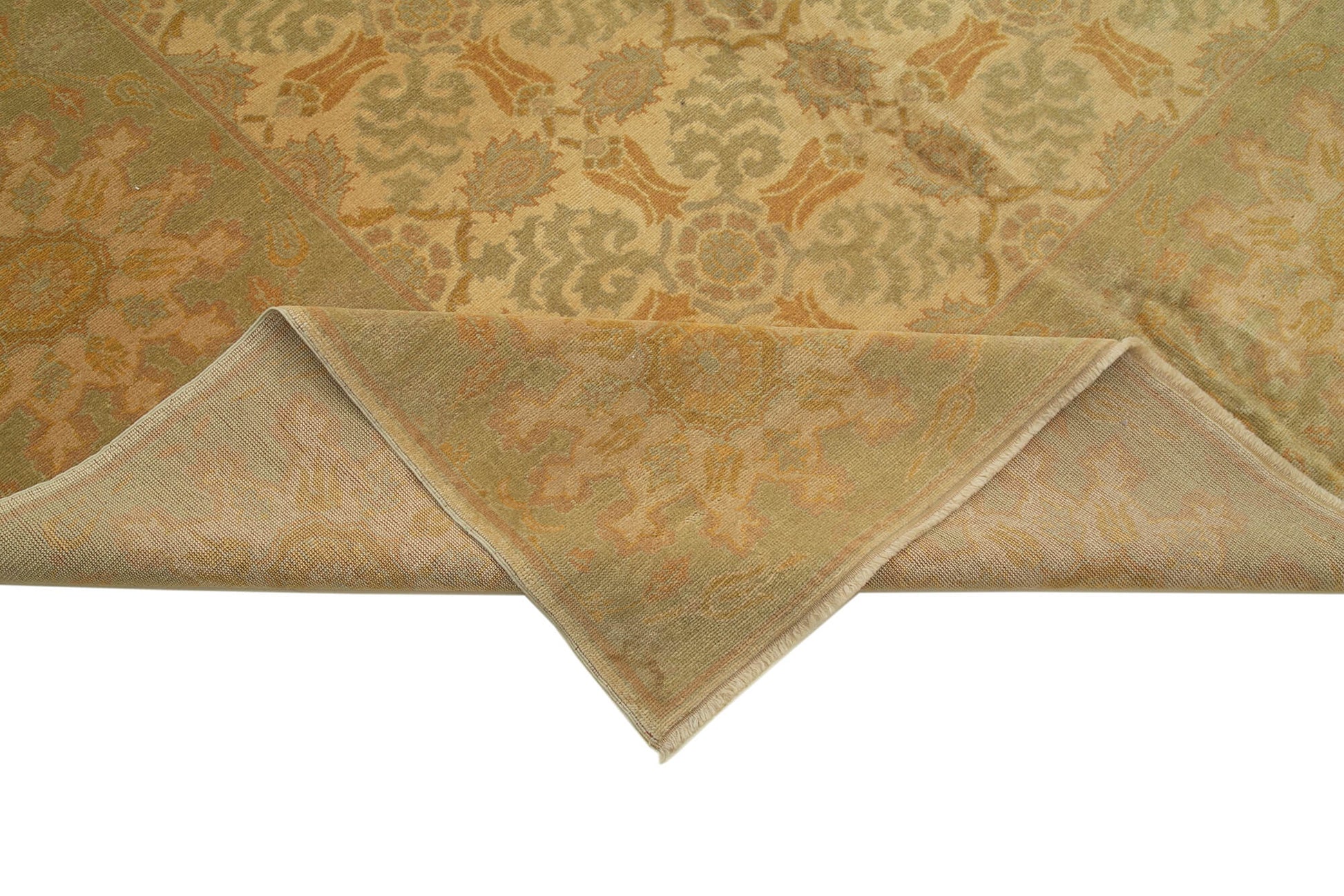 Tebriz Bej Klasik Pamuk Yün El Dokuma Halısı 343x480 Agacan