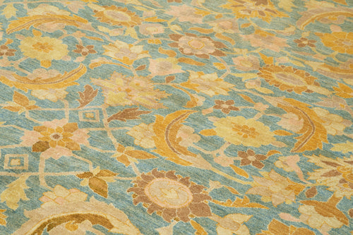 Tebriz Bej Klasik Pamuk Yün El Dokuma Halısı 312x434 Agacan