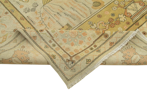 Tebriz Bej Klasik Pamuk Yün El Dokuma Halısı 306x413 Agacan