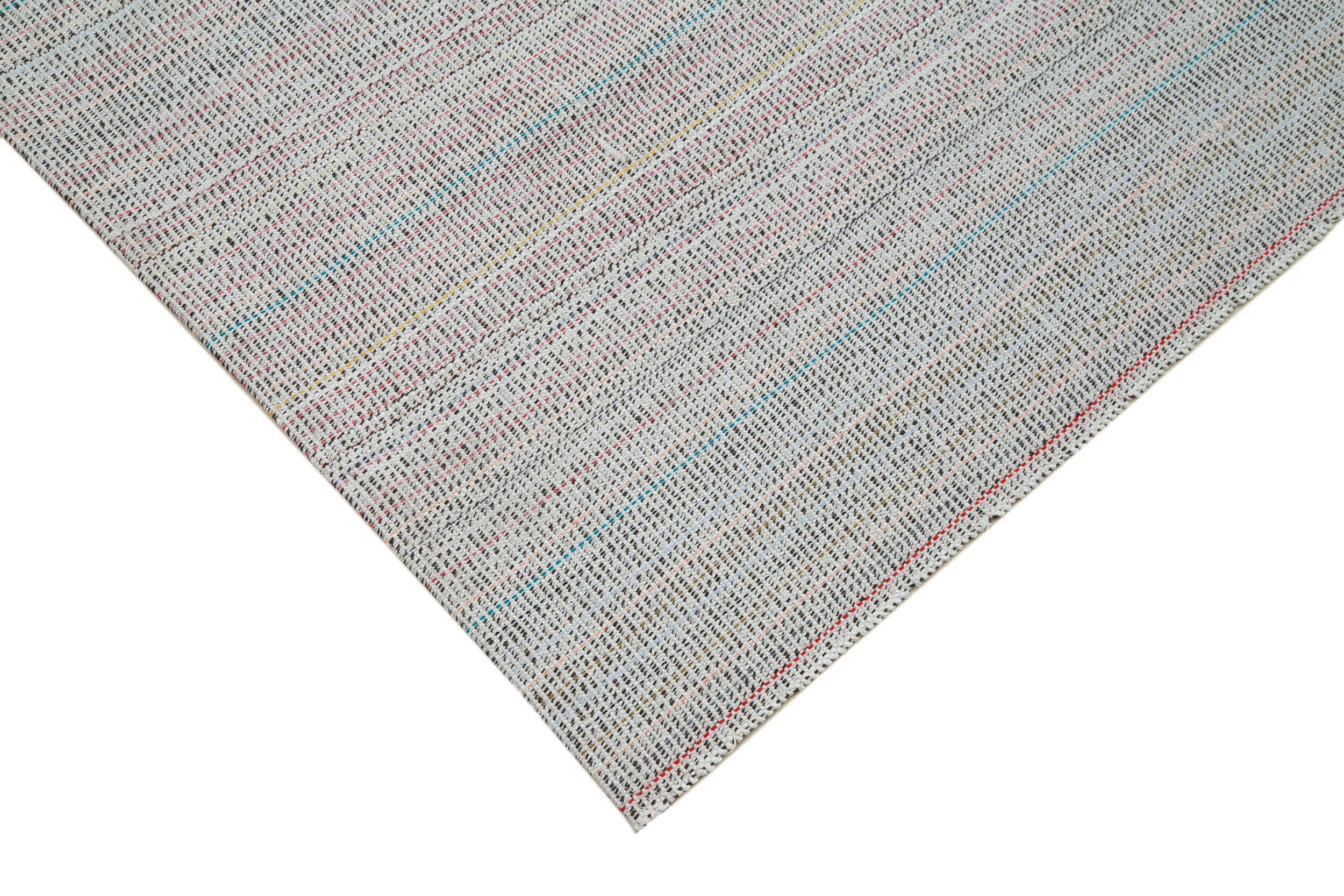 Vintage Flatweave Bej Eskitme Pamuk Yün El Dokuma Halısı 303x423 Agacan
