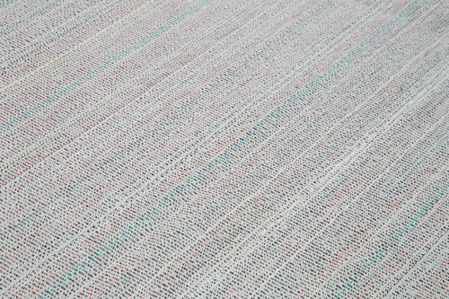 Vintage Flatweave Bej Eskitme Pamuk Yün El Dokuma Halısı 303x423 Agacan