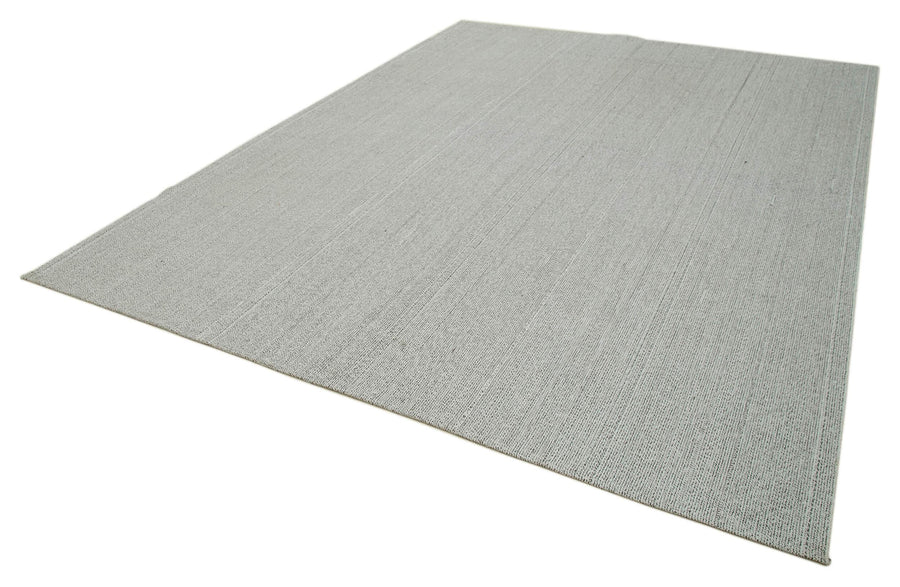 Vintage Flatweave Bej Eskitme Pamuk Yün El Dokuma Halısı 272x360 Agacan