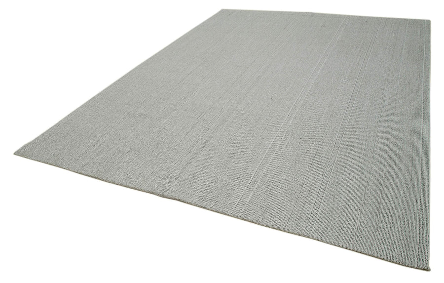 Vintage Flatweave Bej Eskitme Pamuk Yün El Dokuma Halısı 272x358 Agacan