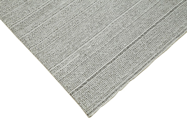 Vintage Flatweave Bej Eskitme Pamuk Yün El Dokuma Halısı 304x413 Agacan