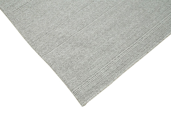 Vintage Flatweave Bej Eskitme Pamuk Yün El Dokuma Halısı 305x362 Agacan