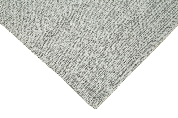 Vintage Flatweave Bej Eskitme Pamuk Yün El Dokuma Halısı 304x393 Agacan