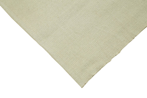 Vintage Flatweave Bej Eskitme Pamuk Yün El Dokuma Halısı 280x326 Agacan