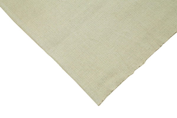Vintage Flatweave Bej Eskitme Pamuk Yün El Dokuma Halısı 280x326 Agacan