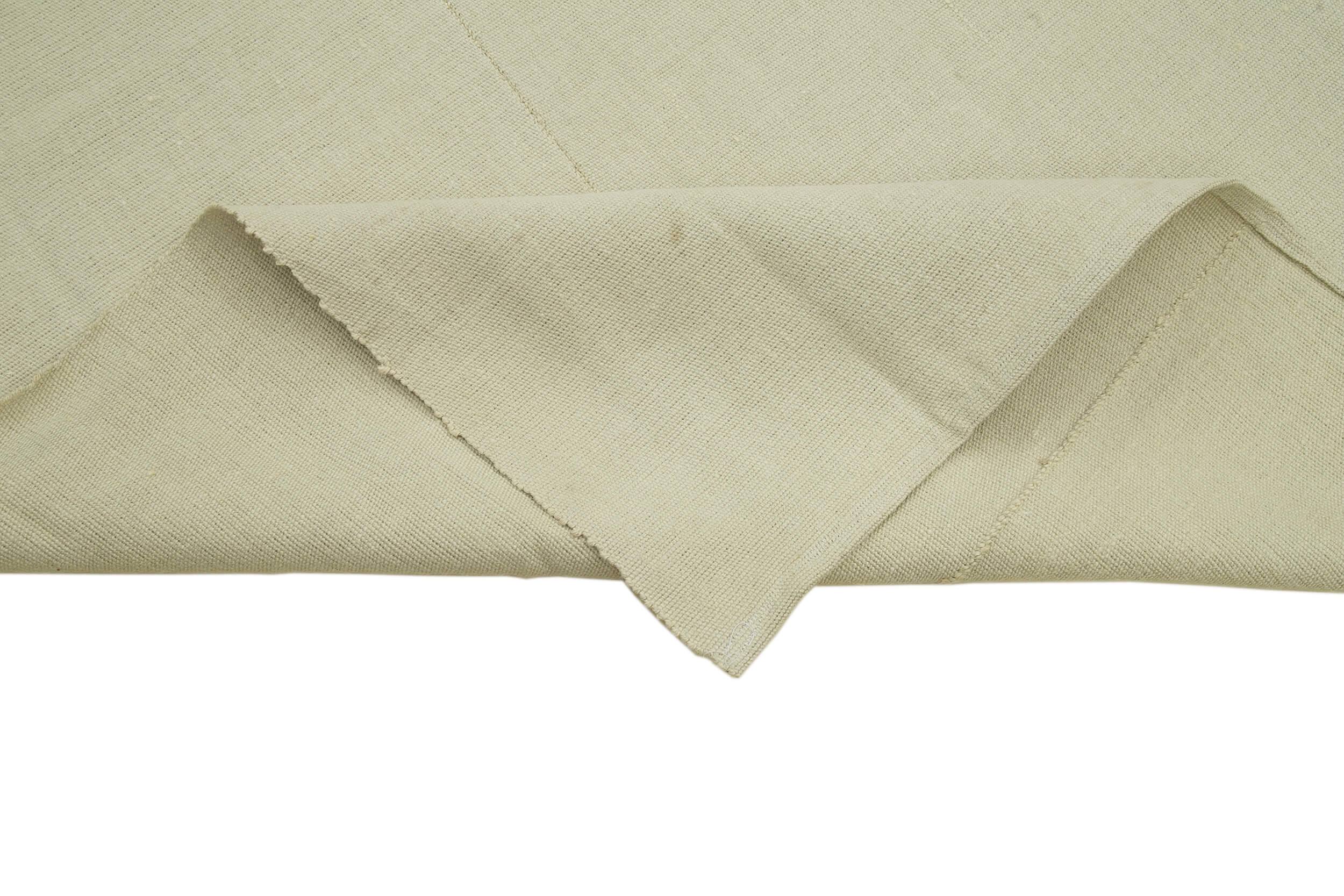 Vintage Flatweave Bej Eskitme Pamuk Yün El Dokuma Halısı 280x326 Agacan