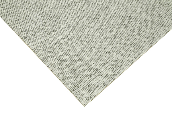 Vintage Flatweave Bej Eskitme Pamuk Yün El Dokuma Halısı 305x372 Agacan