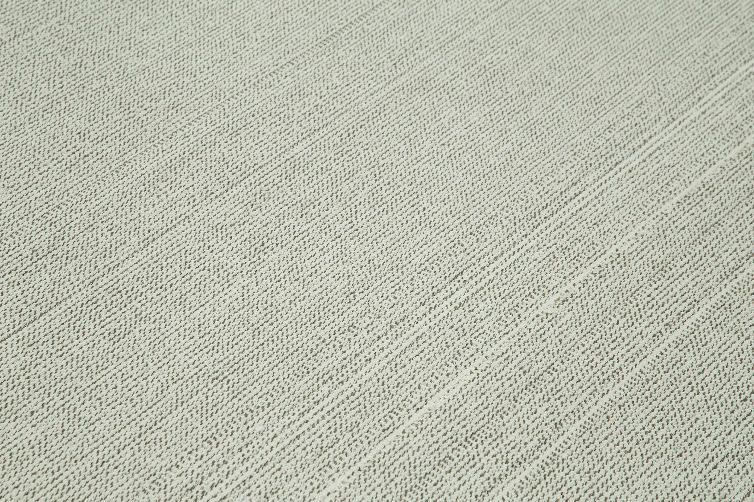 Vintage Flatweave Bej Eskitme Pamuk Yün El Dokuma Halısı 305x372 Agacan