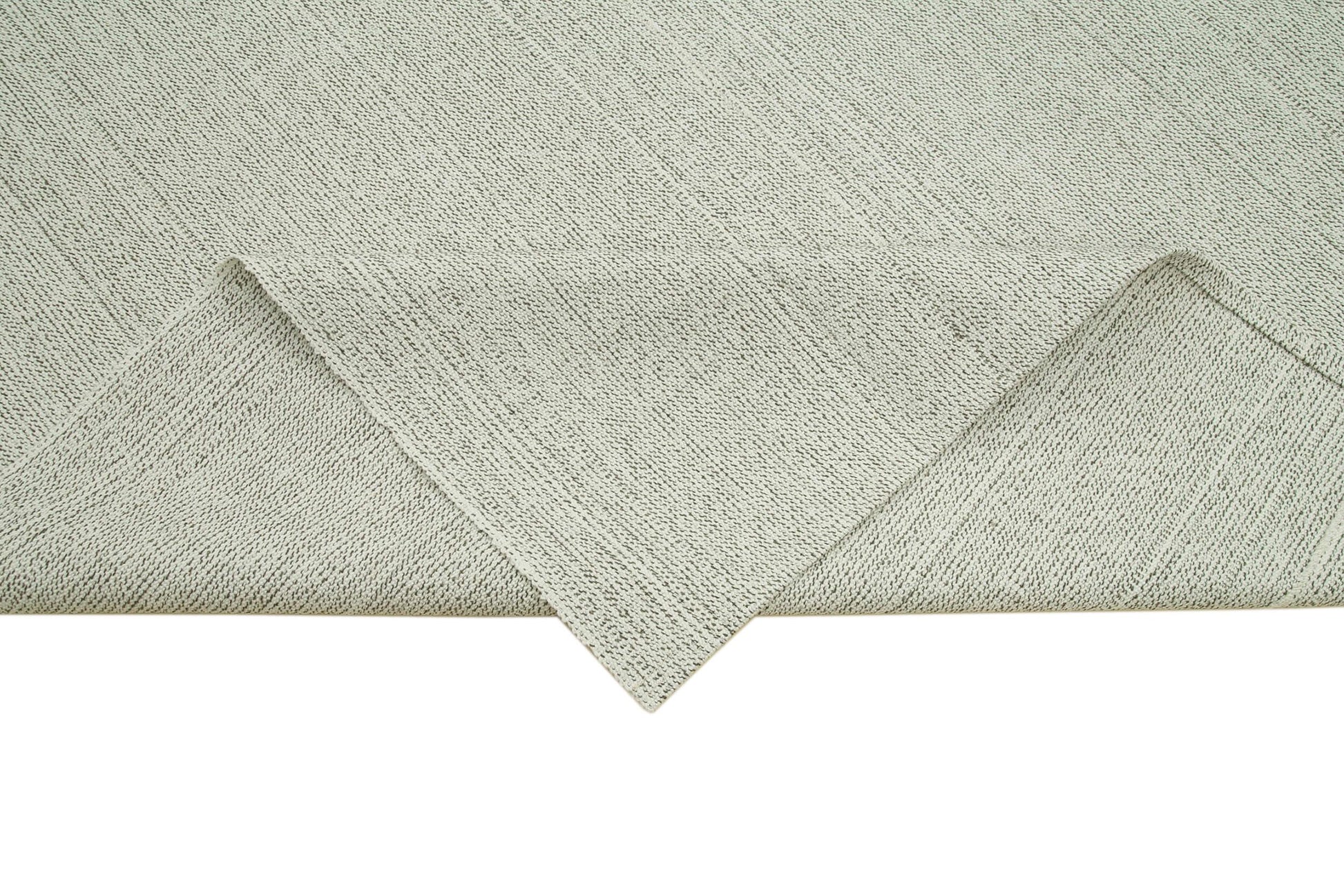 Vintage Flatweave Bej Eskitme Pamuk Yün El Dokuma Halısı 305x372 Agacan