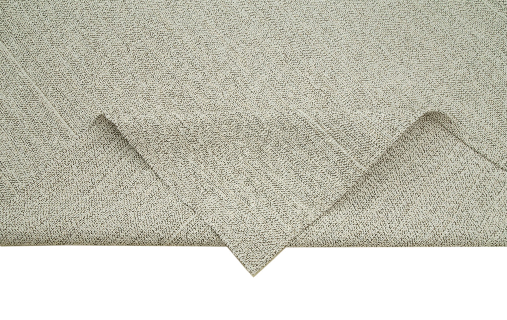 Vintage Flatweave Bej Eskitme Pamuk Yün El Dokuma Halısı 281x343 Agacan