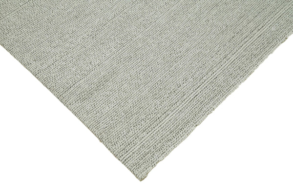 Vintage Flatweave Bej Eskitme Pamuk Yün El Dokuma Halısı 306x415 Agacan