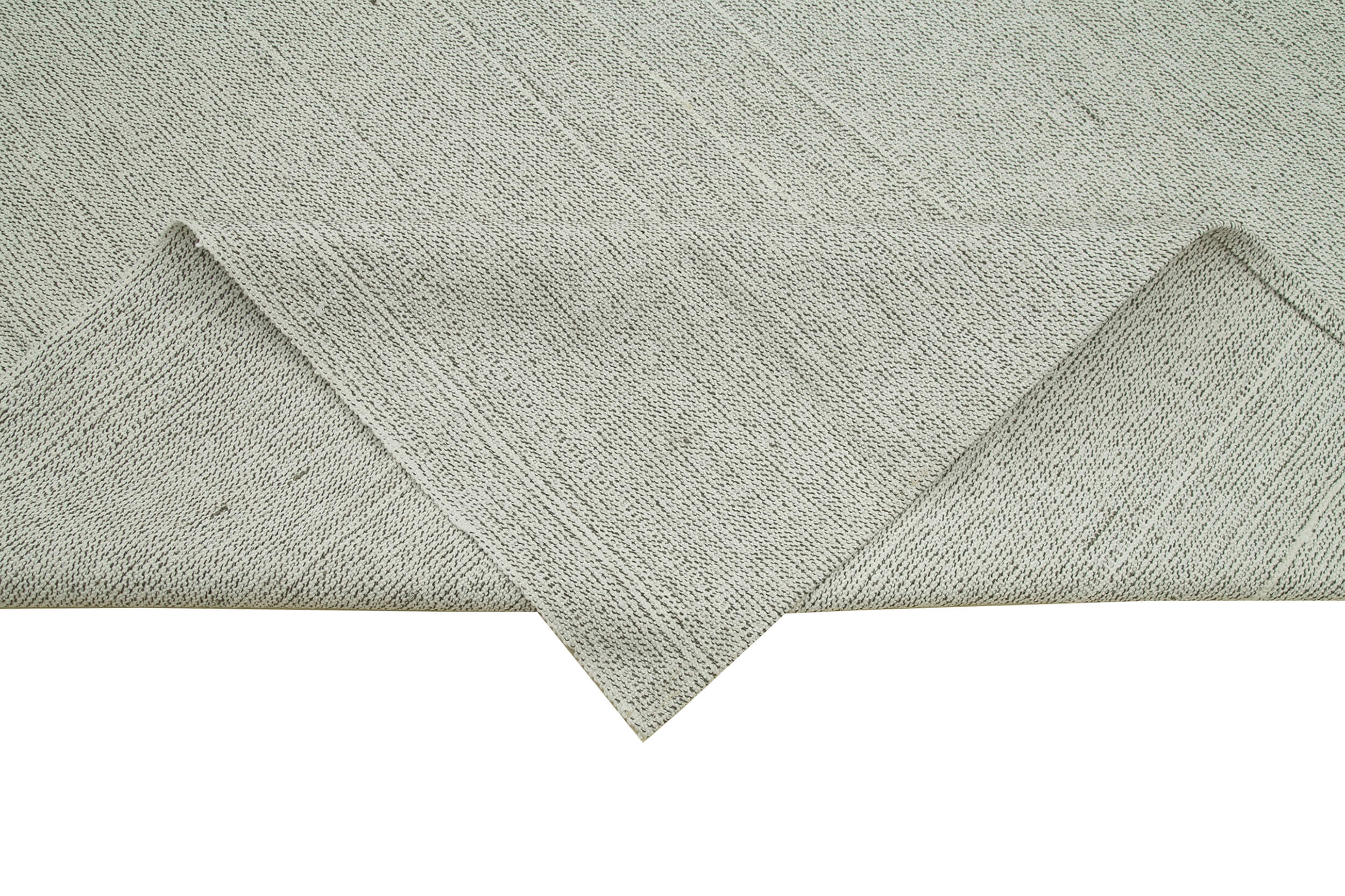 Vintage Flatweave Bej Eskitme Pamuk Yün El Dokuma Halısı 306x415 Agacan