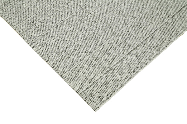 Vintage Flatweave Bej Eskitme Pamuk Yün El Dokuma Halısı 305x421 Agacan