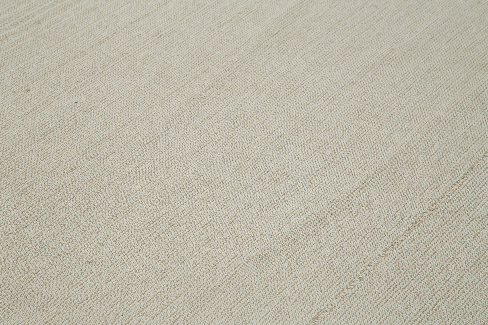 Vintage Flatweave Bej Eskitme Pamuk Yün El Dokuma Halısı 318x433 Agacan