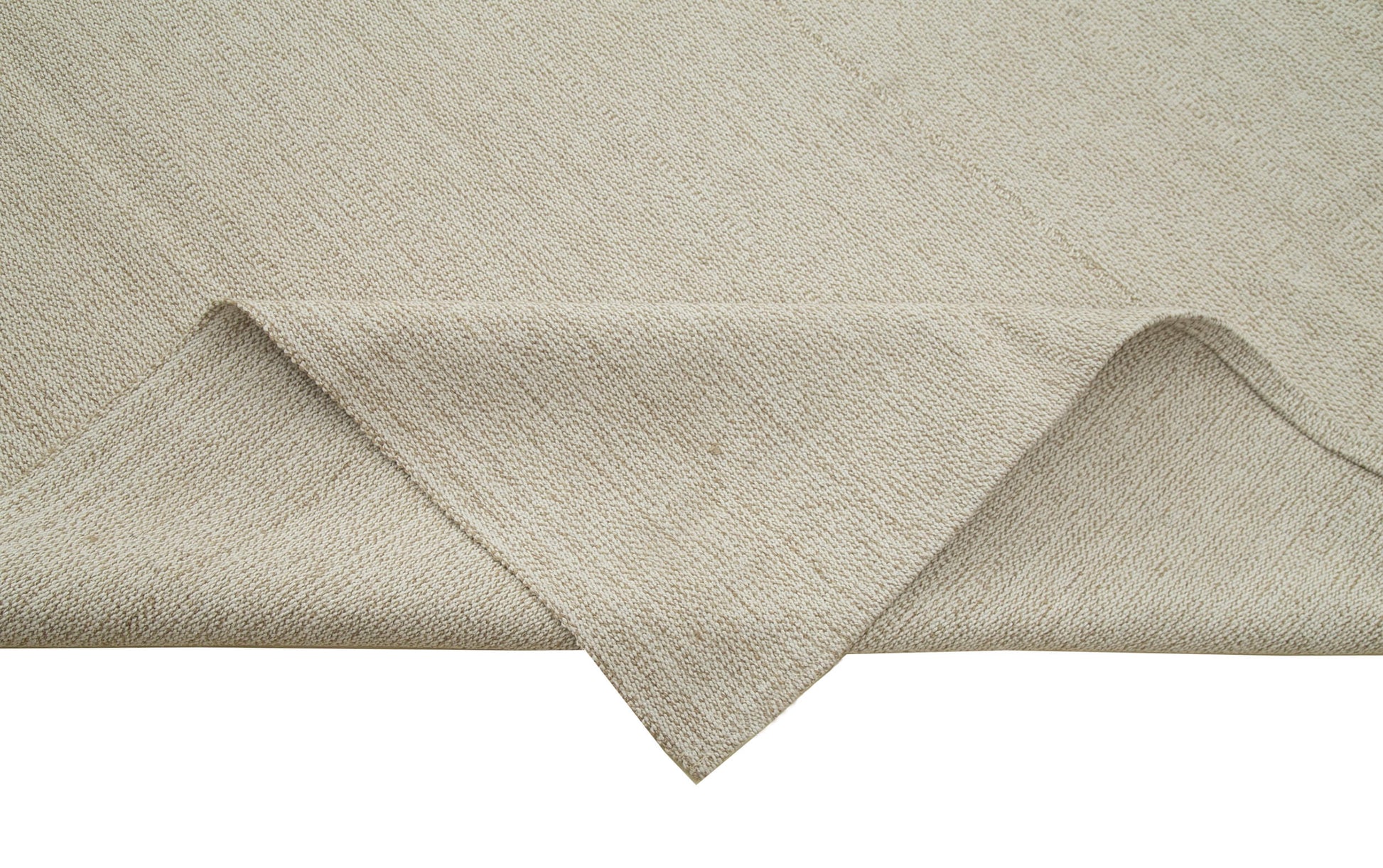 Vintage Flatweave Bej Eskitme Pamuk Yün El Dokuma Halısı 318x433 Agacan