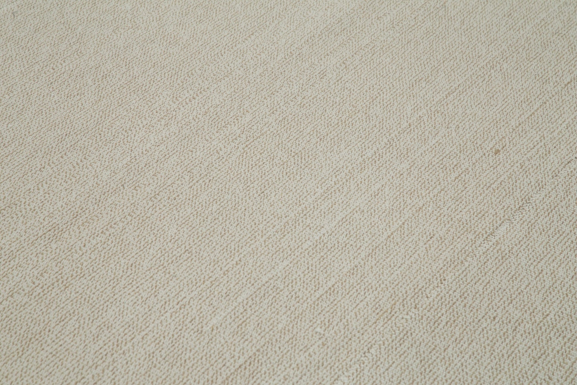 Vintage Flatweave Bej Eskitme Pamuk Yün El Dokuma Halısı 317x403 Agacan