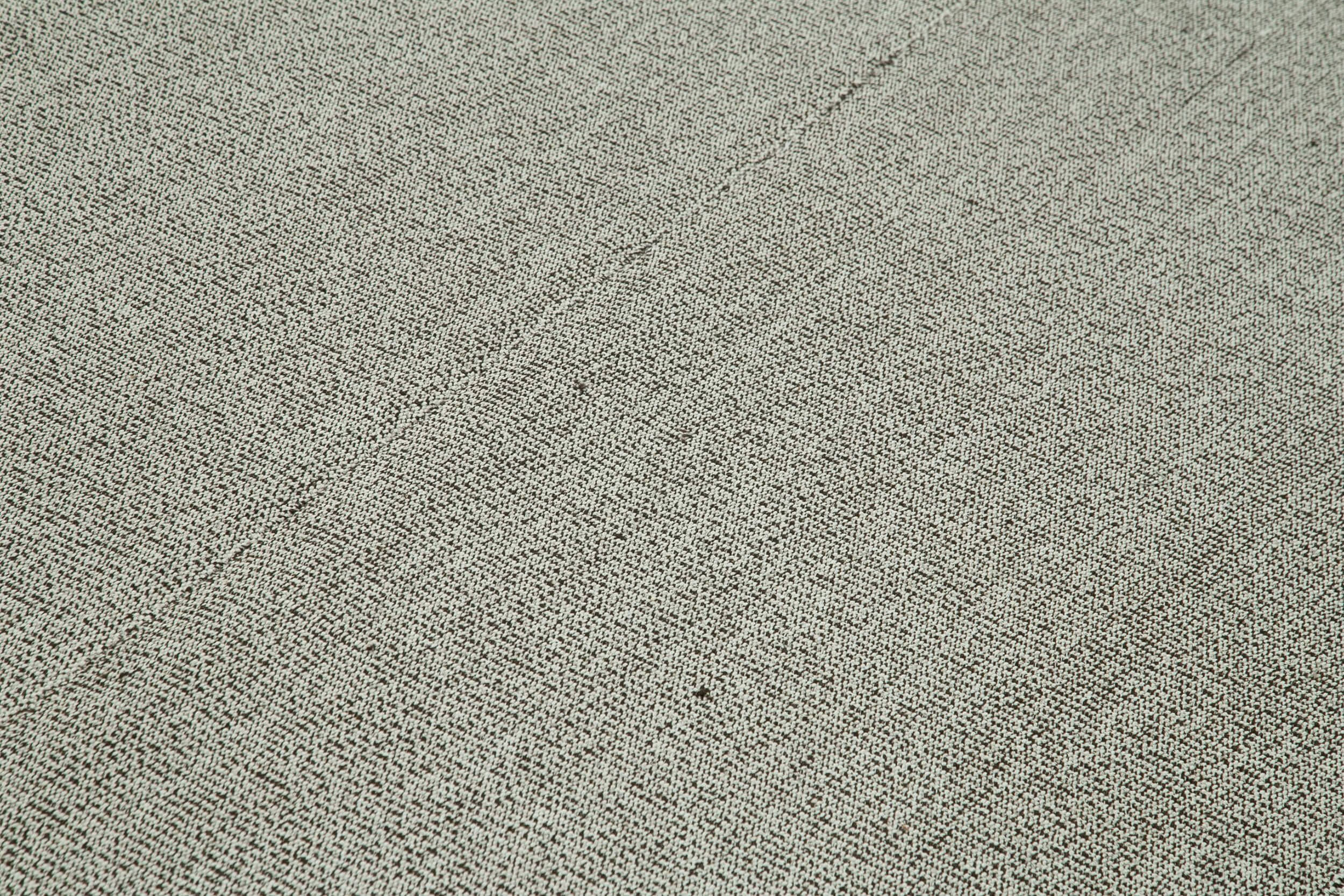 Vintage Flatweave Gri Eskitme Pamuk Yün El Dokuma Halısı 260x362 Agacan