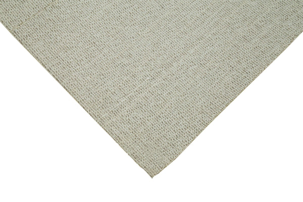 Vintage Flatweave Bej Eskitme Pamuk Yün El Dokuma Halısı 271x338 Agacan