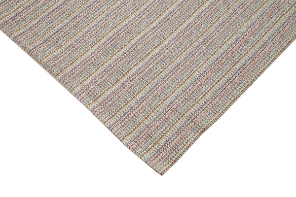 Vintage Flatweave Beyaz Eskitme Pamuk Yün El Dokuma Halısı 316x420 Agacan