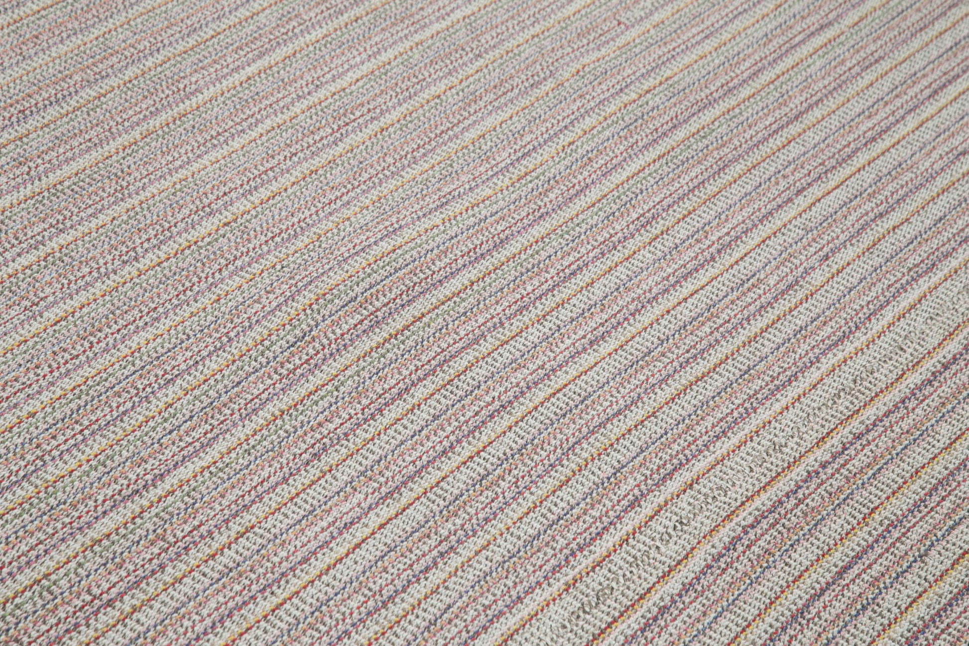 Vintage Flatweave Beyaz Eskitme Pamuk Yün El Dokuma Halısı 316x420 Agacan