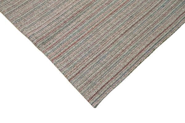 Vintage Flatweave Beyaz Eskitme Pamuk Yün El Dokuma Halısı 310x410 Agacan