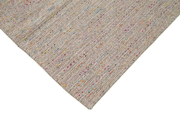 Vintage Flatweave Beyaz Eskitme Pamuk Yün El Dokuma Halısı 316x370 Agacan