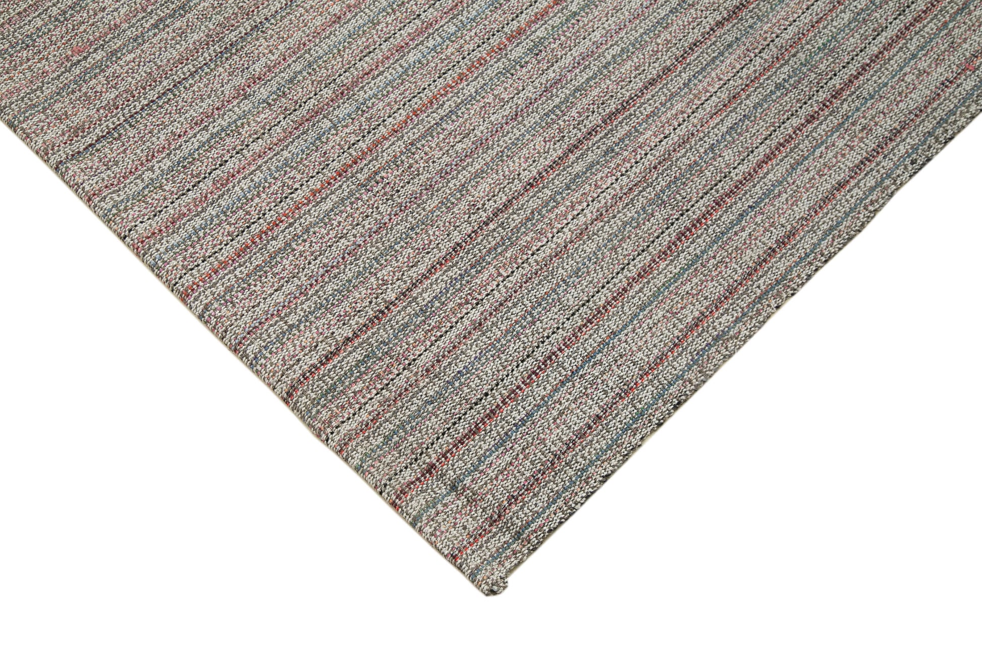 Vintage Flatweave Beyaz Eskitme Pamuk Yün El Dokuma Halısı 302x400 Agacan